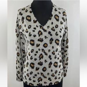 Beautiful Minnie Rose Cashmere Leopard Sweater